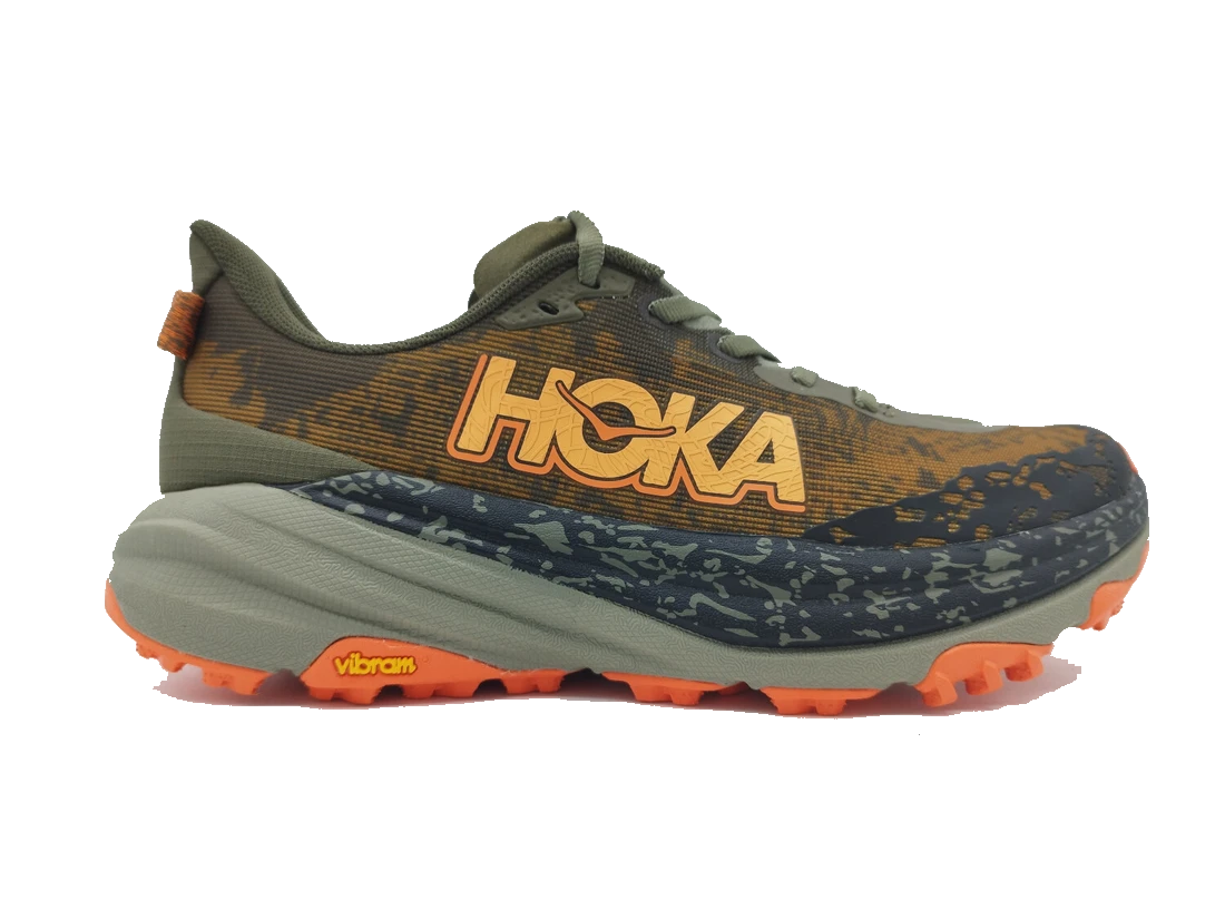 Hoka Speedgoat 6 trail running shoe — best breathability for hot and humid hiking