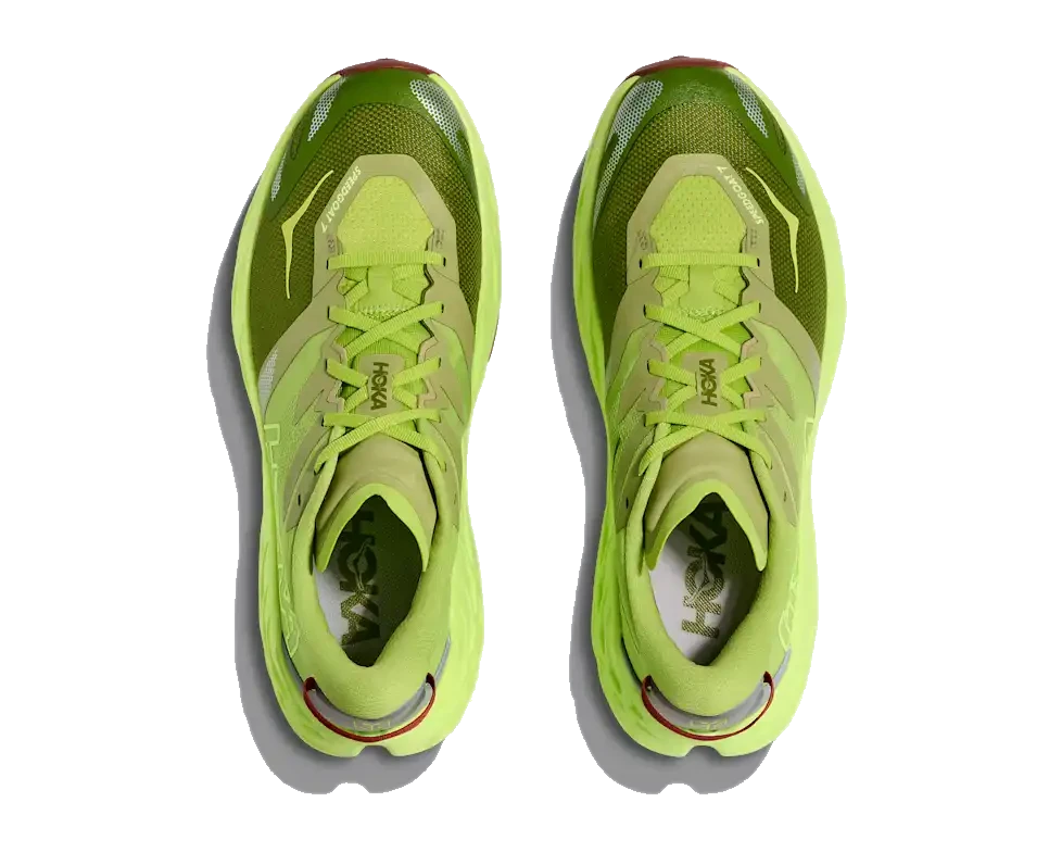 Hoka Speedgoat 7 top view — pair