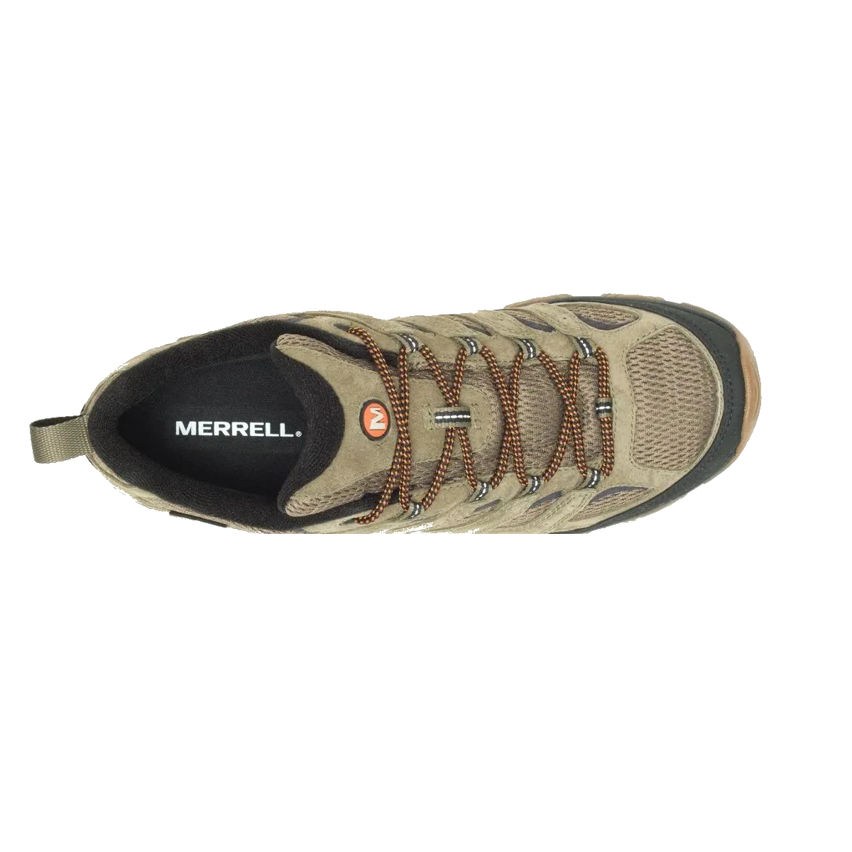 Merrell Moab 3 top view — lacing system and interior padding
